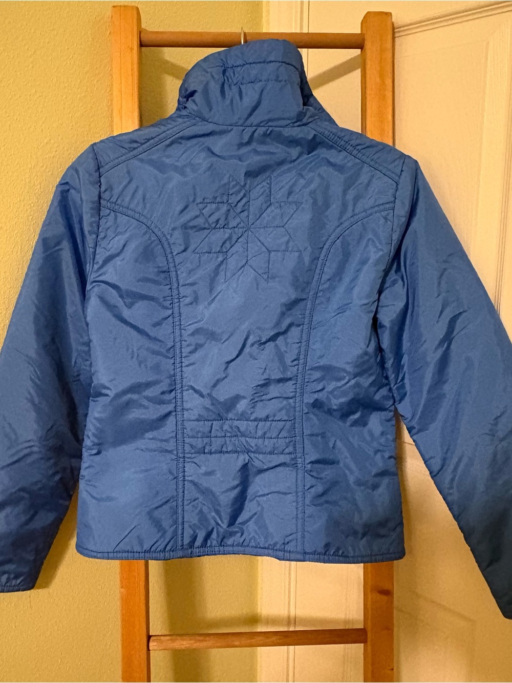 Vintage LibertyBell Sky Blue Quilted Puffer Jacket